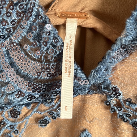 FREE PEOPLE sequin slip dress, size 0 - Picture 5 of 5